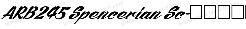 ARB245 Spencerian Sc字体转换